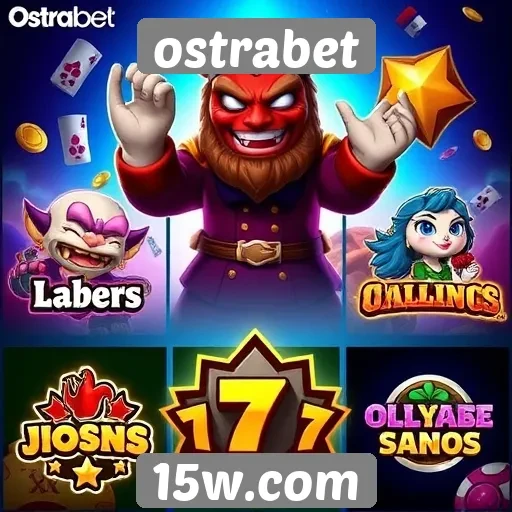 Diversidade de jogos disponíveis na plataforma ostrabet